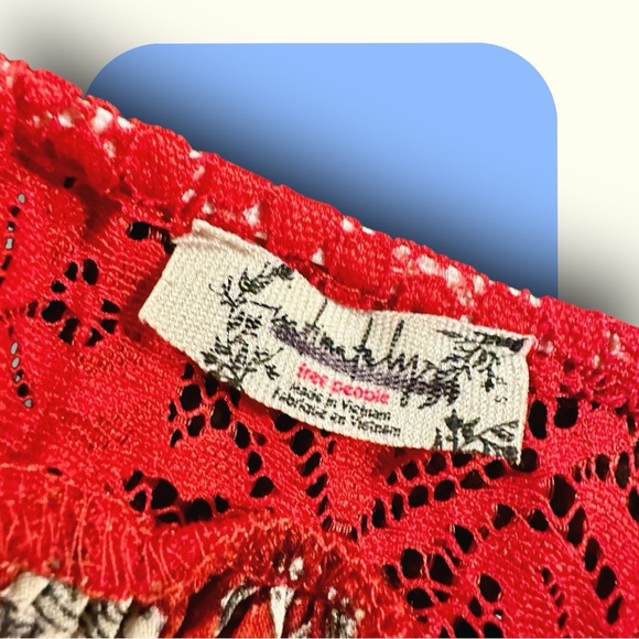 NWOT Free People Intimately ‘Last Night Mini Slip Dress’ in Red Size Small - Picture 6 of 16